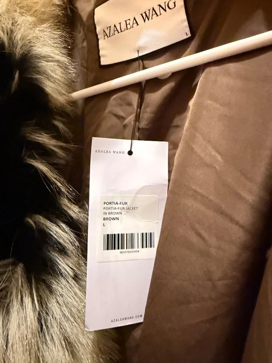 AZALEA WANG Portia Crop Faux Fur Jacket - Picture 4 of 6